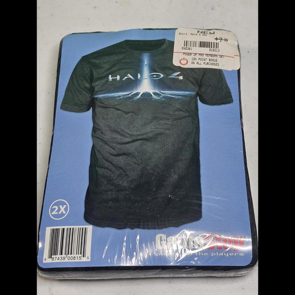 Halo 4 T Shirt GameStop Exclusive 2XL Black New Sealed - Picture 1 of 2